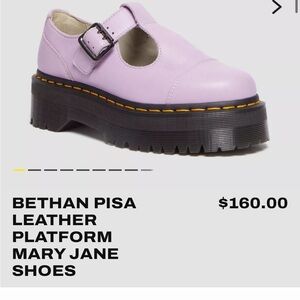 Dr. Martens Lilac Platform Mary Jane Shoes